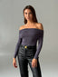 Longsleeve z odkrytymi ramionami Vidvazhna
